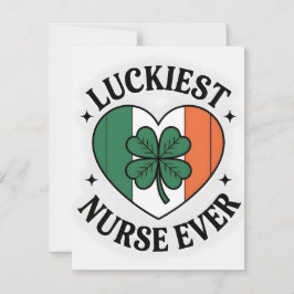 Cartão De Festividades St Patrick’s Day Card Nurse Girlfriend