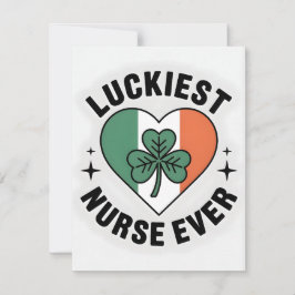 Cartão De Festividades St Patrick’s Day Card Nurse Wife