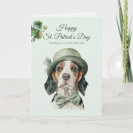 Cartão De Festividades St. Patrick's Day Dog Greeting Card – Irish Luck