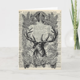 Cartão De Festividades Stag Natal