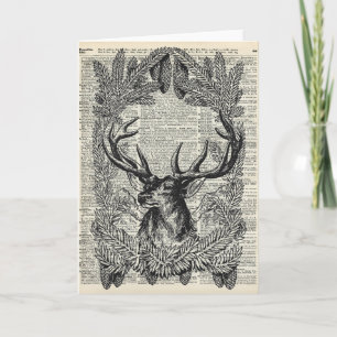 Cartão De Festividades Stag Natal