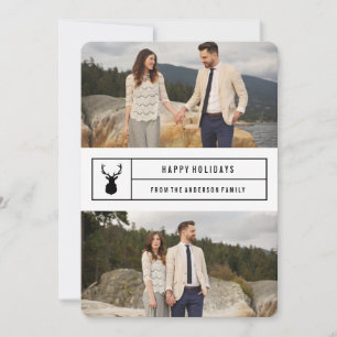 Cartão De Festividades Stag Simples em Branco