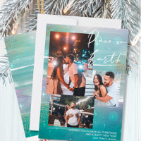 Starry Night Peace on Earth 3 Photo Collage Green