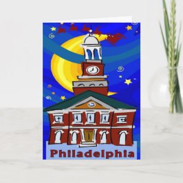 Cartão De Festividades Starry Night Philadelphia Papais noeis