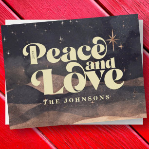 Cartão De Festividades Starry Night Winter Sky Modern Elegante Chic