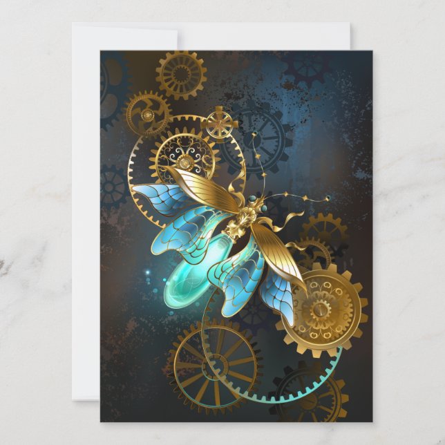 Cartão De Festividades Steampunk Firefly (Frente)