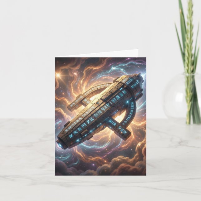 Cartão De Festividades Stellar Path – Journey Through the Universe´5 (Frente)