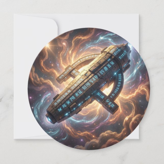 Cartão De Festividades Stellar Path – Journey Through the Universe´5 (Frente)