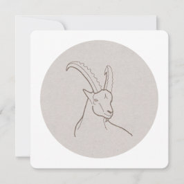 Cartão De Festividades Sternzeichen Steinbock -