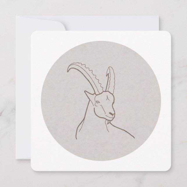 Cartão De Festividades Sternzeichen Steinbock -  (Frente)