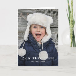 Cartão De Festividades Stijlvolle Vrolijke Kerstmis