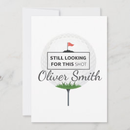 Cartão De Festividades Still Looking For This Shot Golf Ball Art