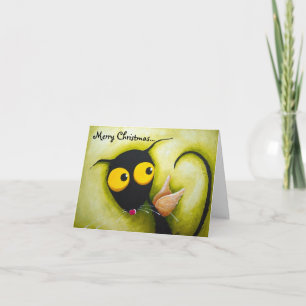 Cartão De Festividades Stressie Cat Angel