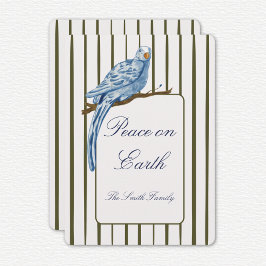 Cartão De Festividades Striped Christmas Card