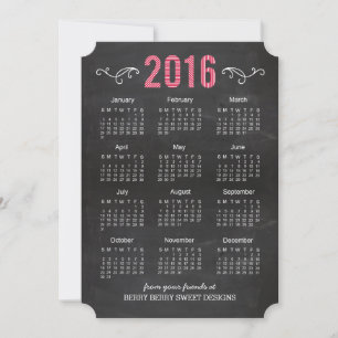 Cartão De Festividades Striped Year 2016 Business Calendar Holiday Card