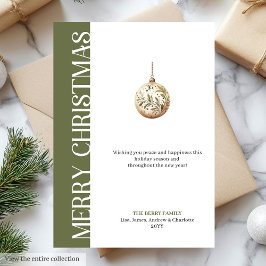 Cartão De Festividades Stylish Earthy Colors Holiday Greeting Card