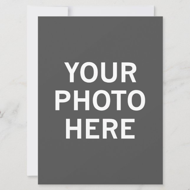 Cartão De Festividades Sua Foto Aqui (Frente)