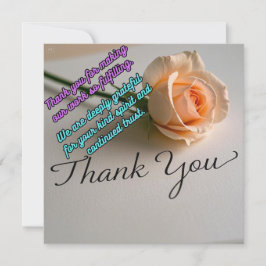 Cartão De Festividades Sua generosidade é apreciada