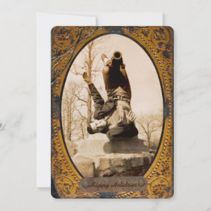 Cartão De Festividades Sua Própria Fotografia 5x7 Vintage Frame Saudação