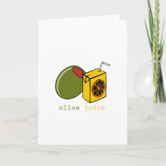 Cartão De Festividades Suco verde-oliva