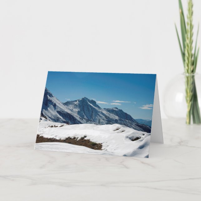 Cartão De Festividades Suiça Snow Davos (Frente)