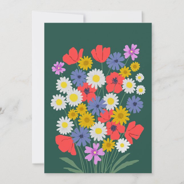 Cartão De Festividades Summer Willowers (Frente)