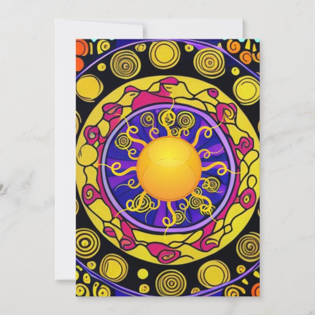 Cartão De Festividades Sunny Daze (Frente)