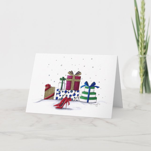 Cartão De Festividades Surpresas nevado (Frente)