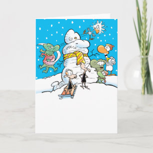Cartão De Festividades Swamp White Christmas Card