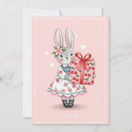 Cartão De Festividades Sweet Bunny  Card