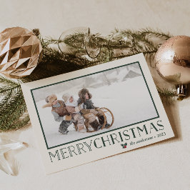 Cartão De Festividades Sweet Holly | Feliz Natal Foto