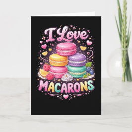 Cartão De Festividades Sweet Love Macarons