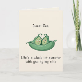 Cartão De Festividades Sweet Pea Folded Valentine Card