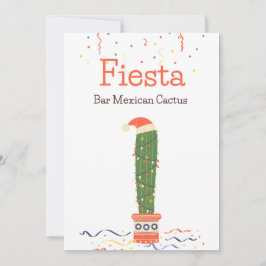 Cartão De Festividades Taco Bar Comida mexicano Sinal de Mesa Cactus Fies