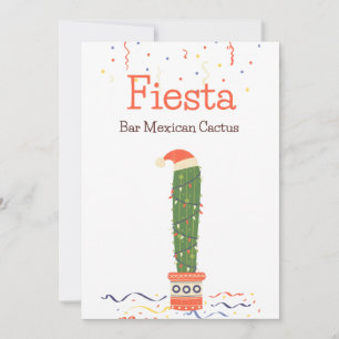 Cartão De Festividades Taco Bar Comida mexicano Sinal de Mesa Cactus Fies