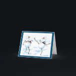 Cartão De Festividades Taekwondo Snowman<br><div class="desc">Taekwonsnow!</div>