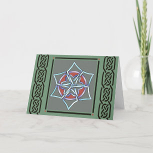 Cartão De Festividades talkingfox - celtic snowflake card
