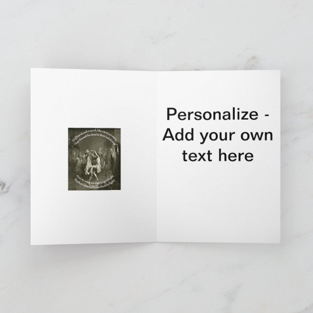 Cartão De Festividades Tam O Shanter Queima A Cota Noturna Das Cinzas (Interior)