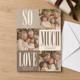 Cartão De Festividades Tanto Amor Avós Três Foto Natal