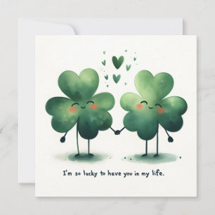 Cartão De Festividades Tão Feliz Em Ter Você Na Minha Vida