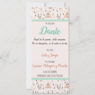 Cartão De Festividades Tarjeta de Bautizo, Nacimiento