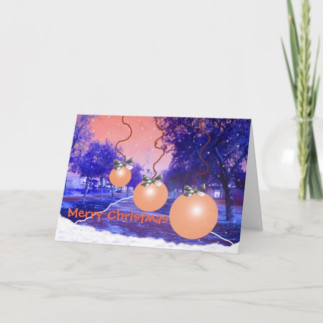 Cartão De Festividades Tarjeta de Navidad (Frente)