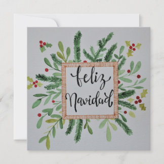 Cartão De Festividades Tarjeta de navidad acuarela