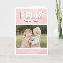 Cartão De Festividades Tarjeta de Navidad de Rosa