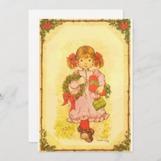 Cartão De Festividades Tarjeta festiva plana navideña Sarah Kay