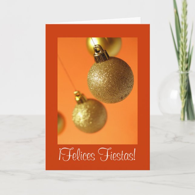 Cartão De Festividades Tarjeta Navideña (Frente)