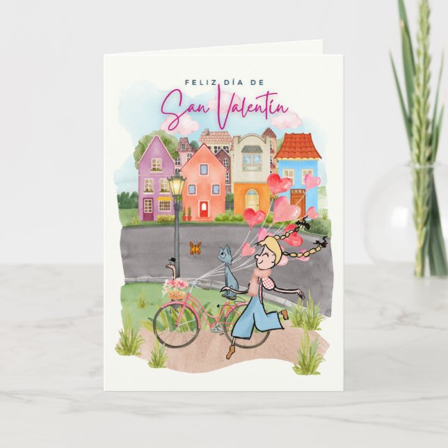 Cartão De Festividades Tarjeta San Valentín (Frente)