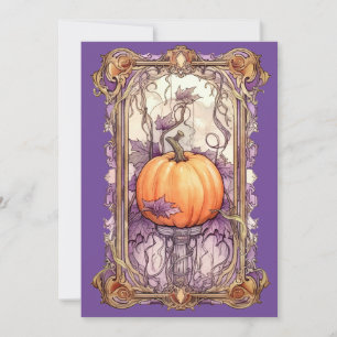 Cartão De Festividades Tarot Místico de Halloween