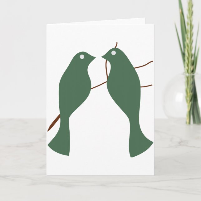 Cartão De Festividades Tartaruga Doves (Frente)