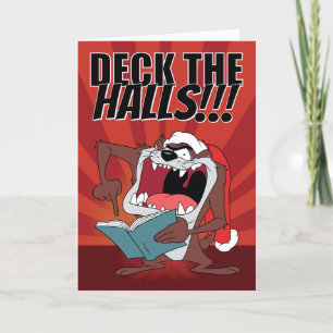 Cartão De Festividades TAZ™ Singing Christmas Carols